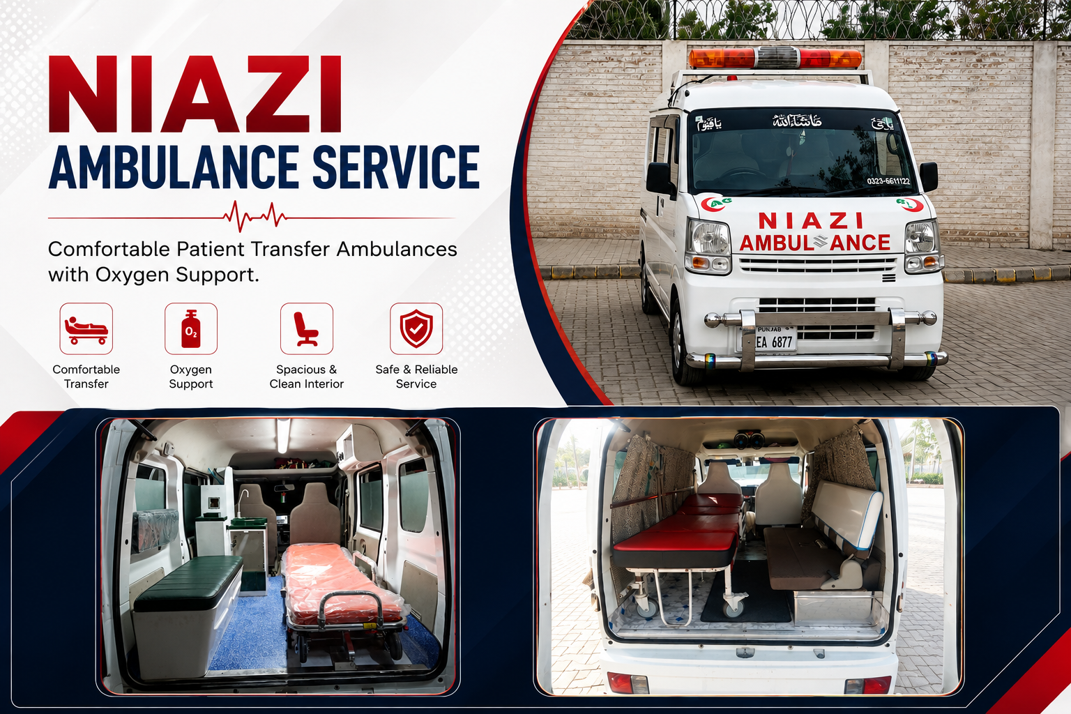 Emergency Ambulance for fast and reliable patient transfer across Pakistan